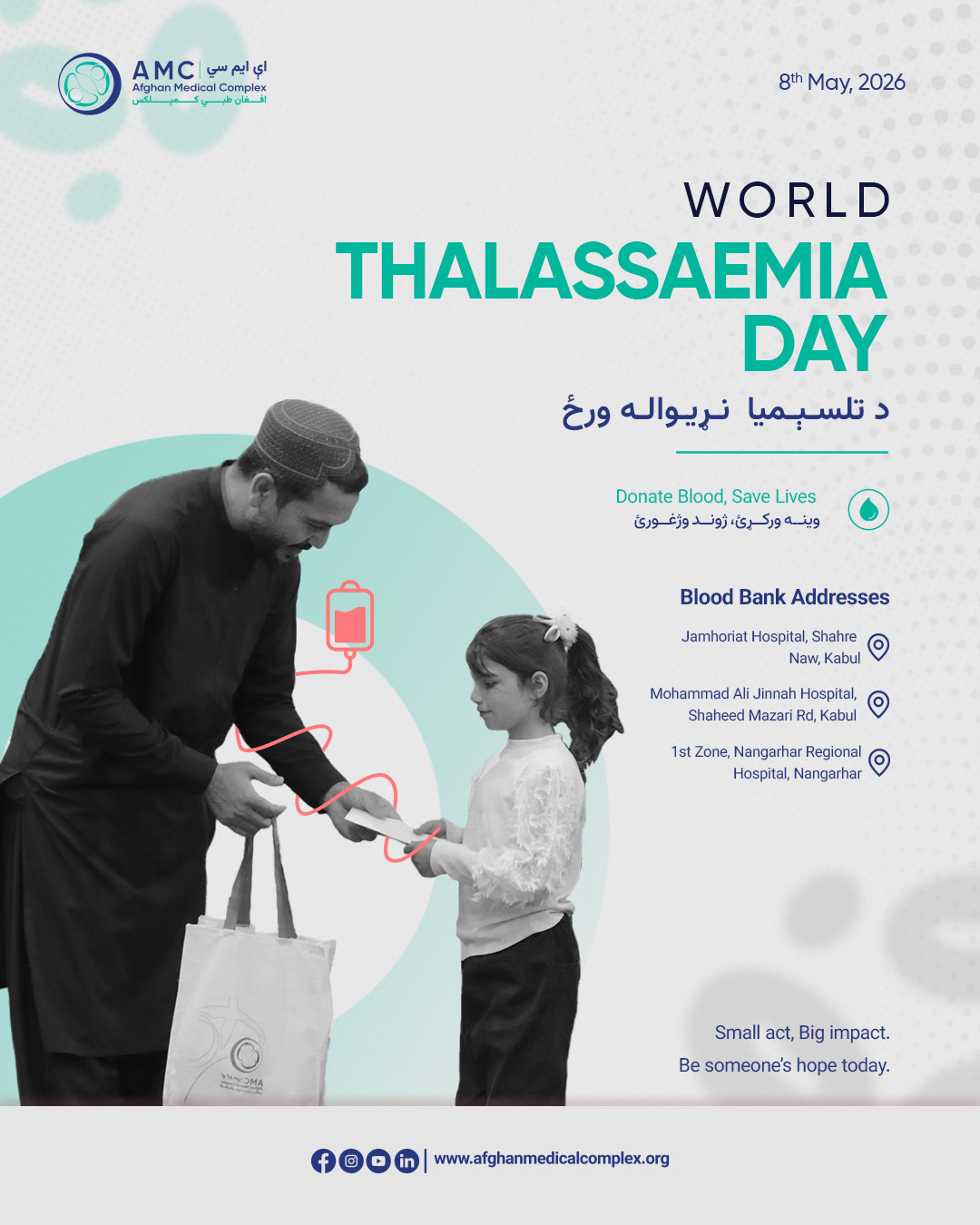 World Thalassemia Day: Raising Awareness and Supporting Blood Donation in Afghanistan