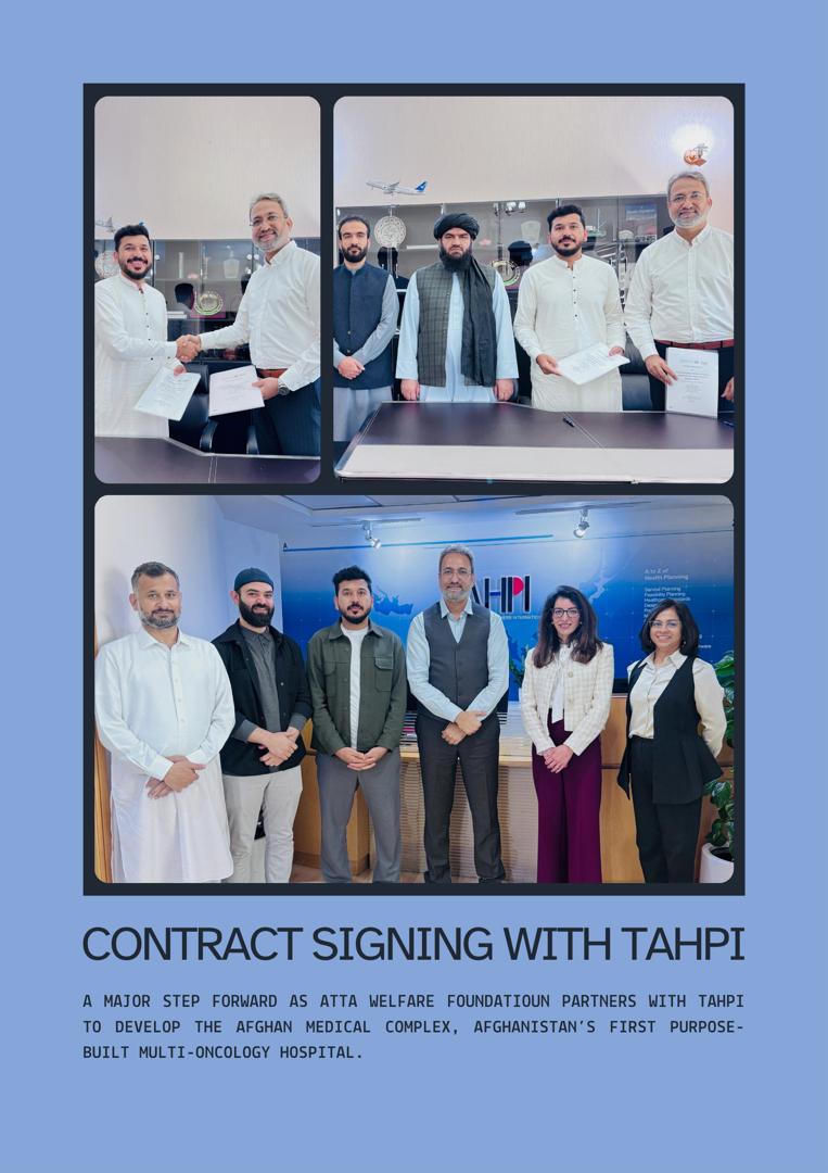 Contract Signing with TAHPI Marks a Major Step Toward Afghanistan’s First Oncology Hospital